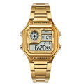 Stryve Brand Square Fashion Digital Led Count Down Clock Sports Waterproof Men Luxury Stainless Steel Watch relojes hombre