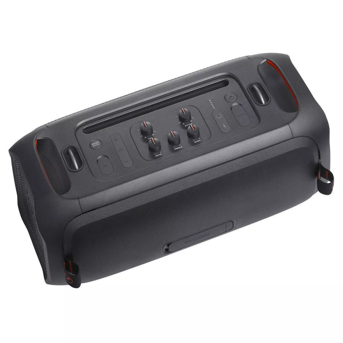 JBL Partybox On-The-Go Portable Party Speaker with Built-In Lights and Wireless Mic - Black